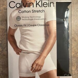 Calvin Klein Cotton Stretch Crew Neck T-Shirt